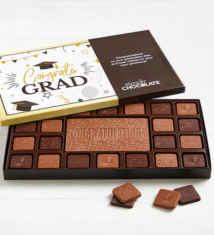 Simply Chocolate Graduation Personalized Box